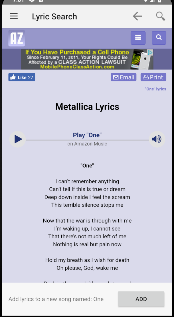 Import Lyrics