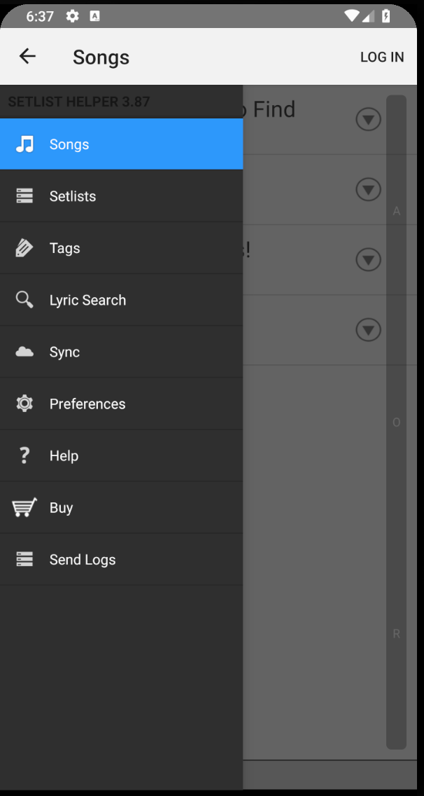 Main Menu